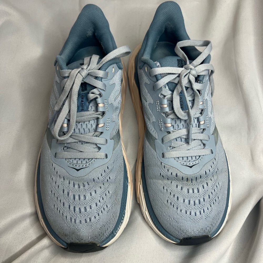 HOKA One One W AHARI 5 Women's Running Shoes White/Blue/Pink Size 6.5B - Picture 2 of 8